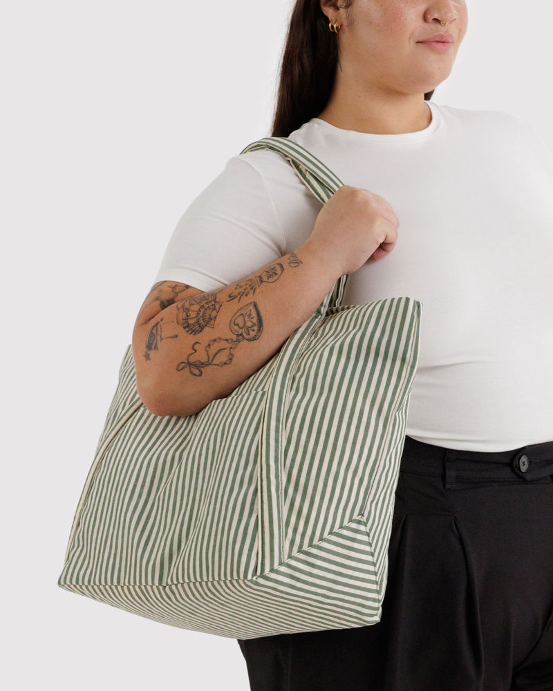BAGGU Wholesale Totes Cloud Bag - Sage Stripe