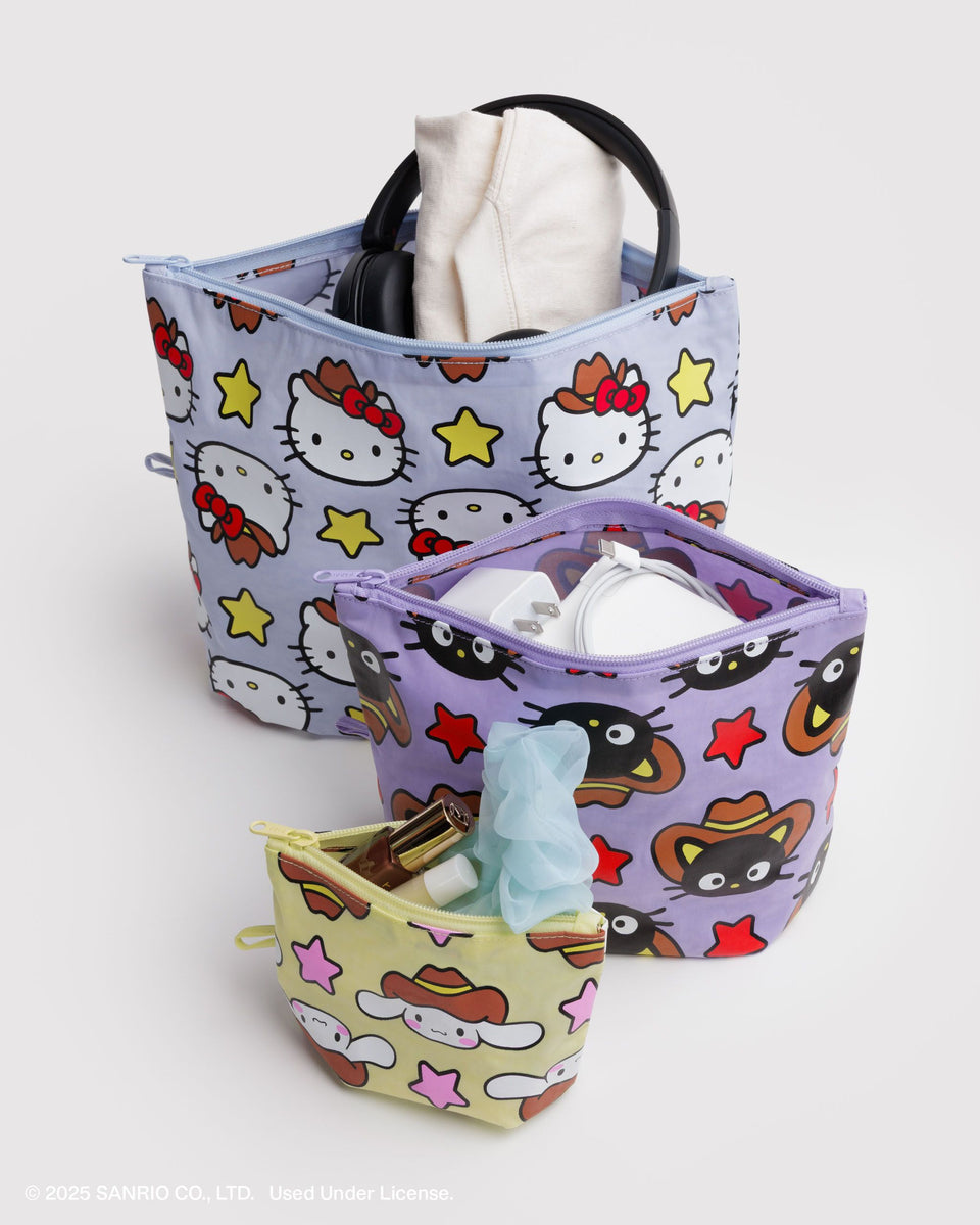 BAGGU Wholesale Travel Go Pouch Set - Hello Kitty & Friends Western