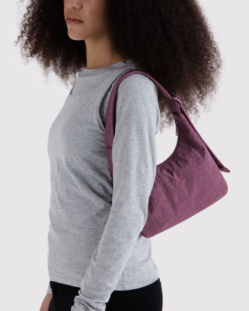 BAGGU Wholesale  Mini Nylon Shoulder Bag - Wild Plum
