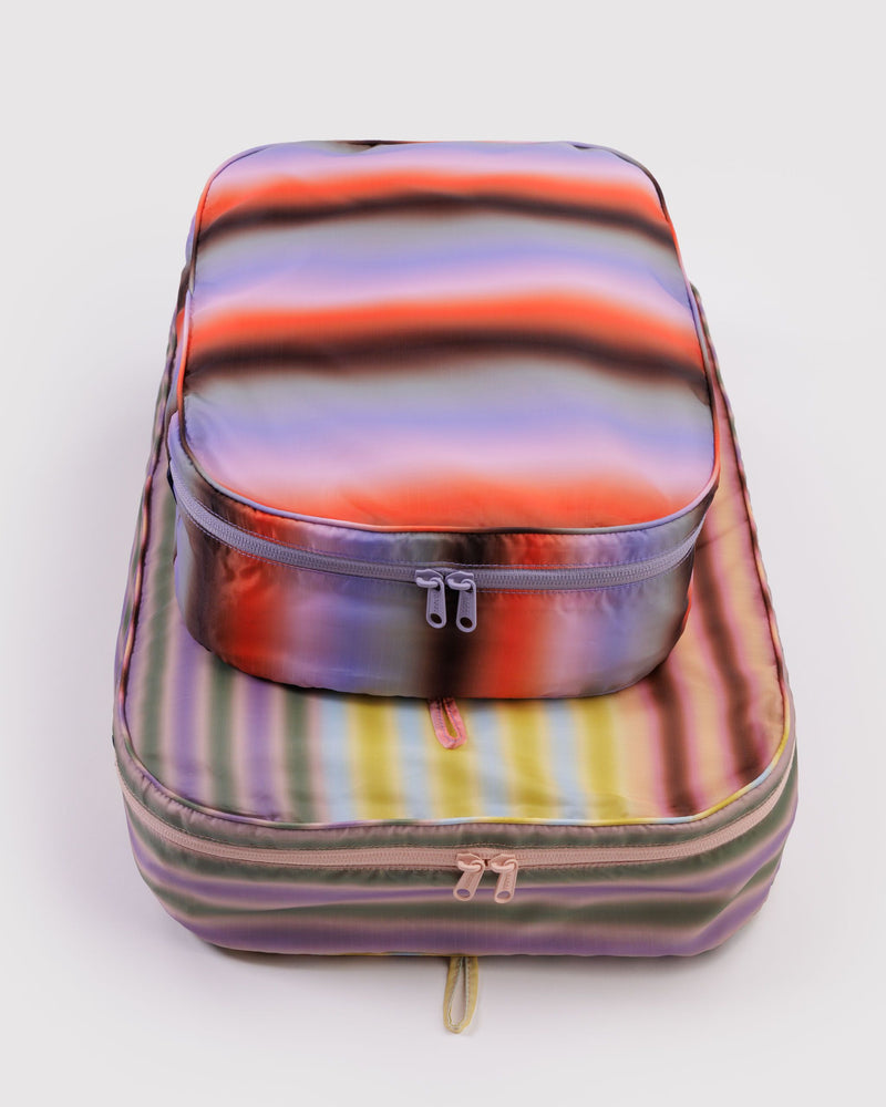 BAGGU Wholesale  Large Packing Cube Set - Gradient Stripes