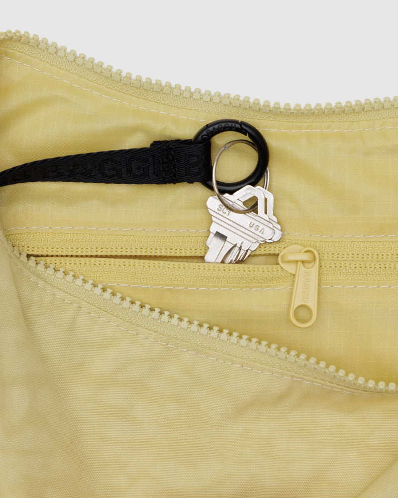 BAGGU Wholesale Cross Body Medium Nylon Crescent Bag - Butter