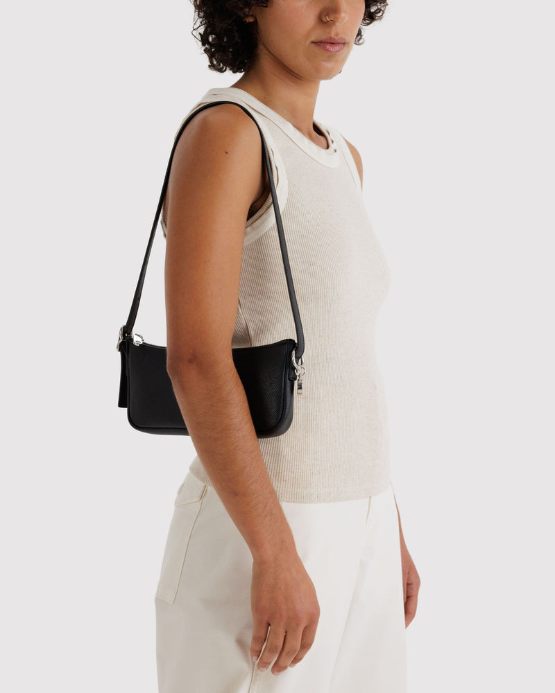 BAGGU Wholesale  Recycled Leather Pochette - Black