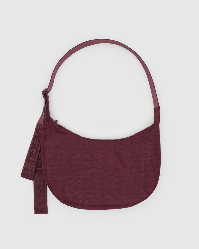 BAGGU Wholesale Crescent Bags Medium Nylon Crescent Bag - Mahogany