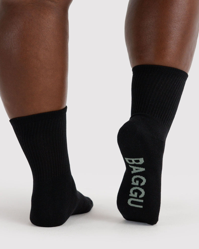 BAGGU Wholesale  Ribbed Sock - Black