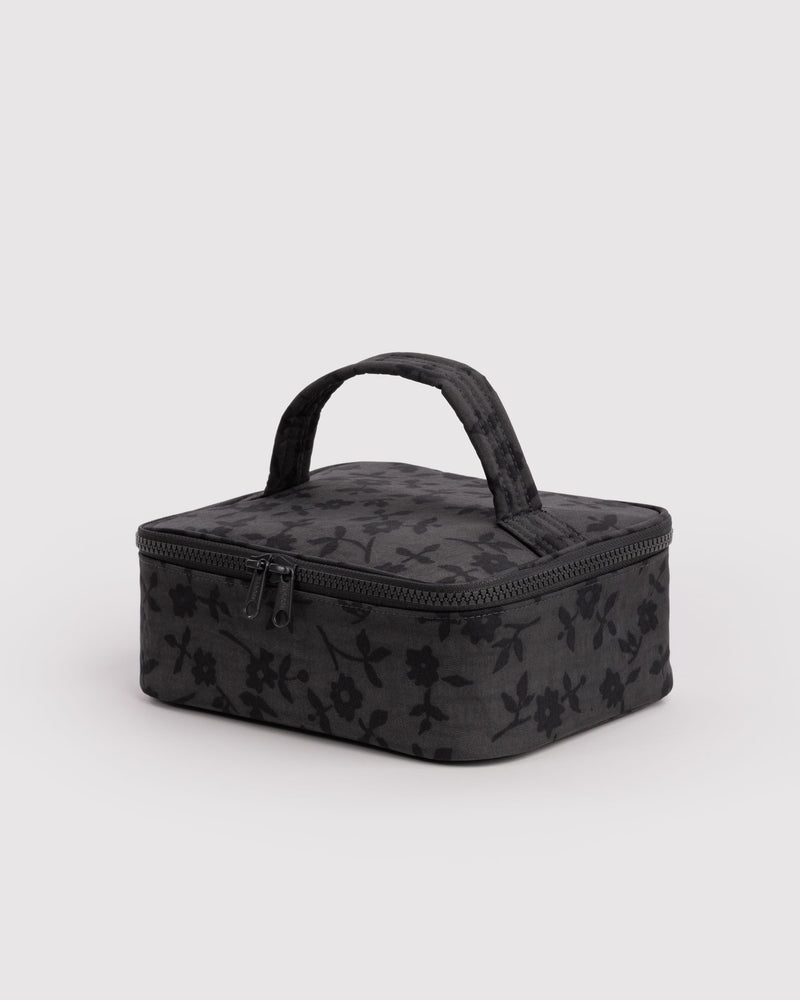 BAGGU Wholesale  Small Cosmetic Case - Charcoal Ditsy Floral