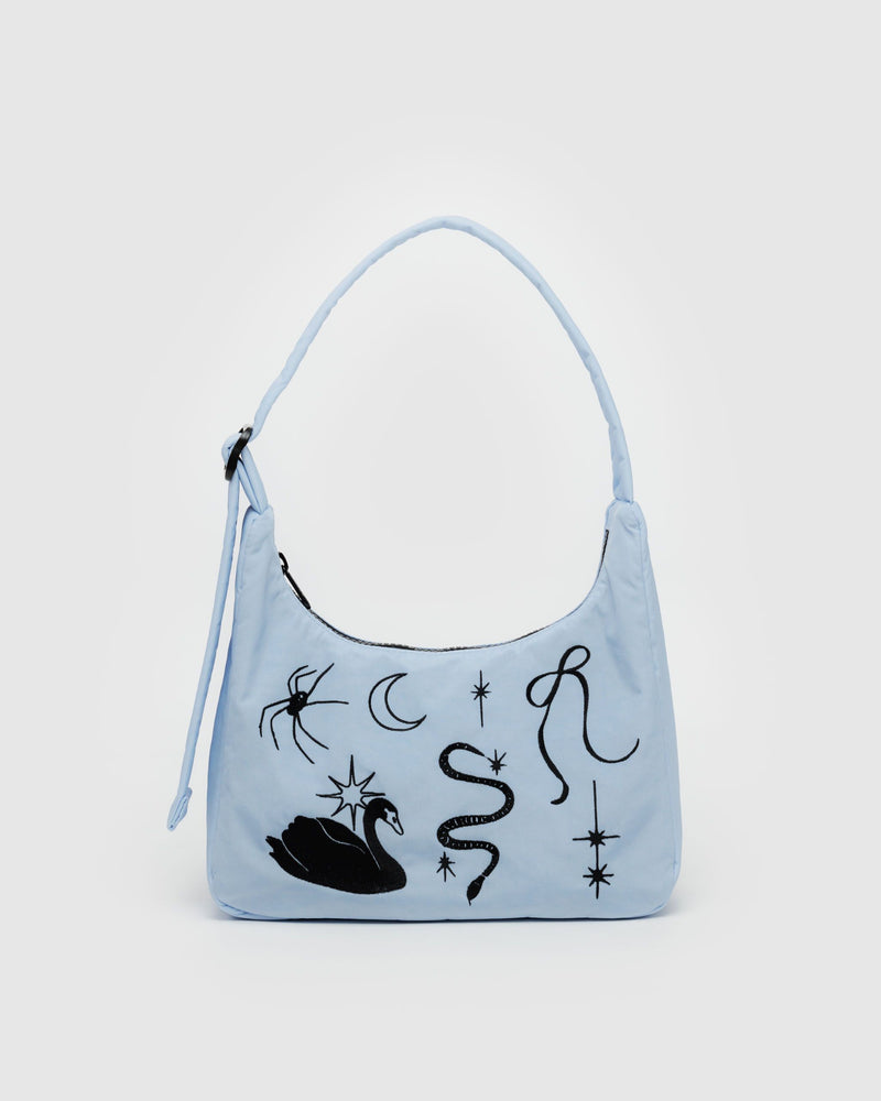 BAGGU Wholesale  Mini Nylon Shoulder Bag - Embroidered Ballet Icons