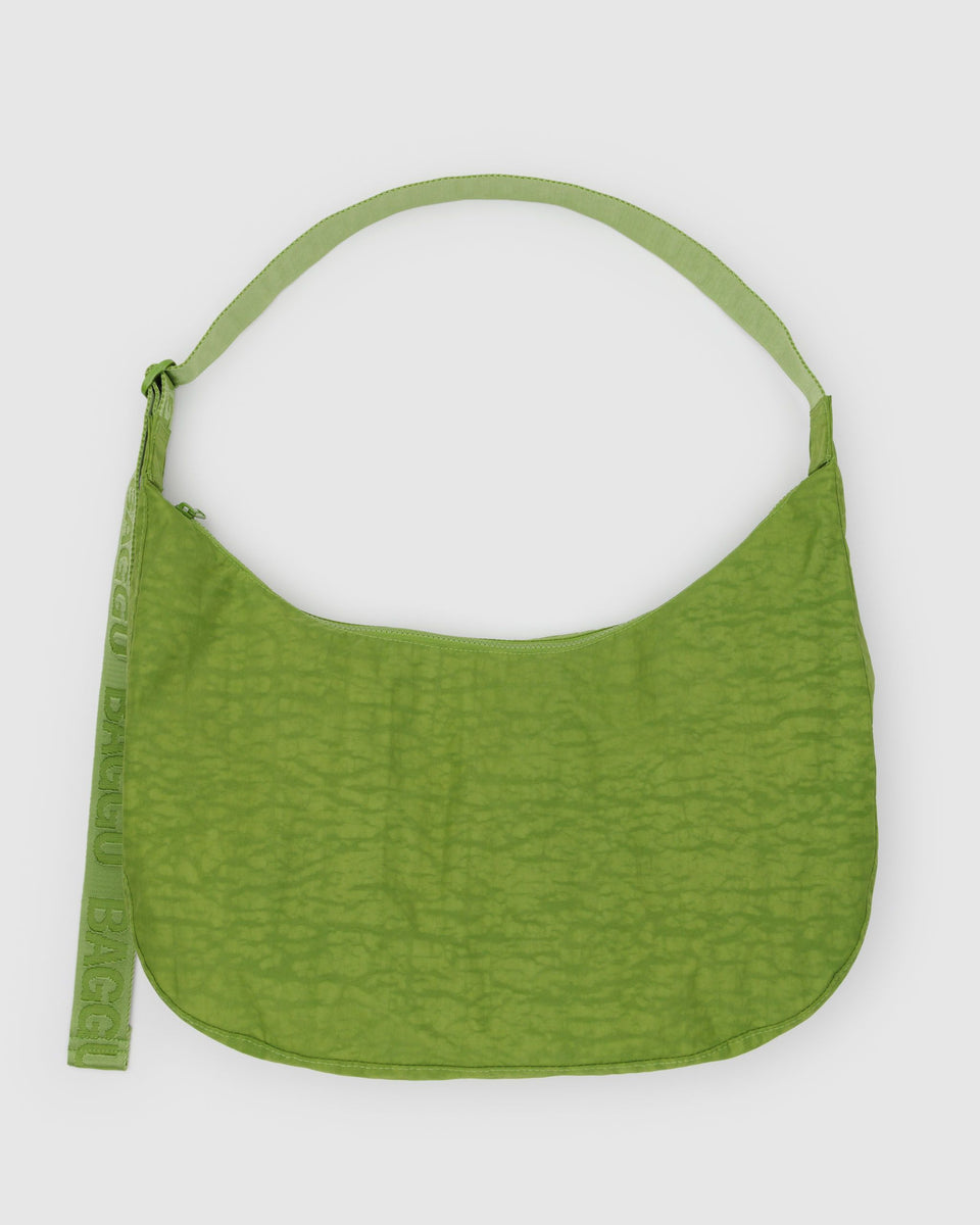BAGGU Wholesale Cross Body Large Nylon Crescent Bag - Green Juice