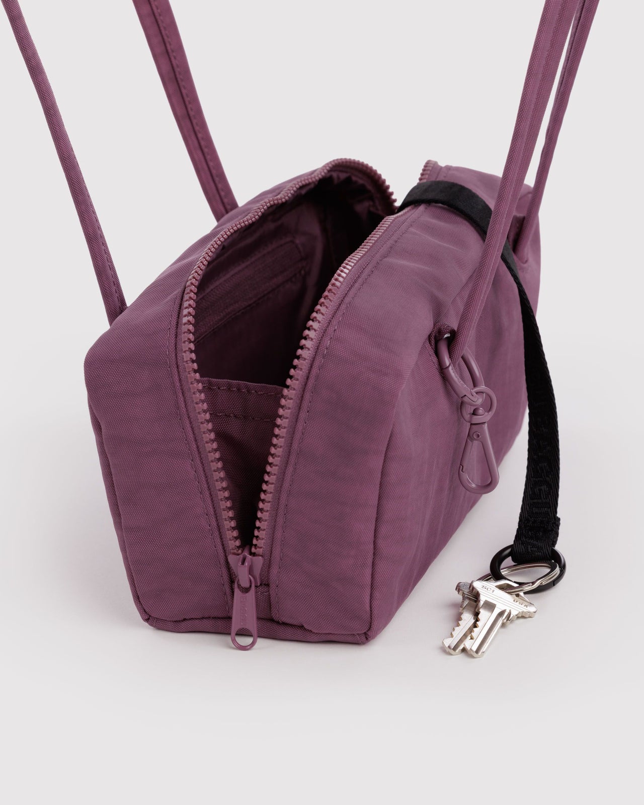 Small Nylon Bowler Bag - Wild Plum