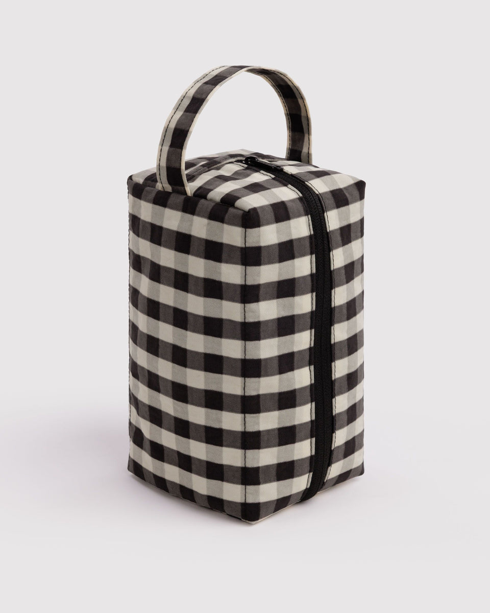 BAGGU Wholesale Dopp Kit Dopp Kit - Black and Cream Gingham