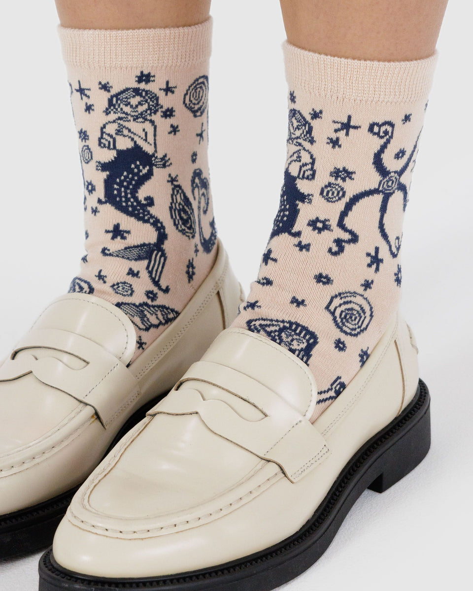 BAGGU Wholesale Socks Crew Sock - Mermaid