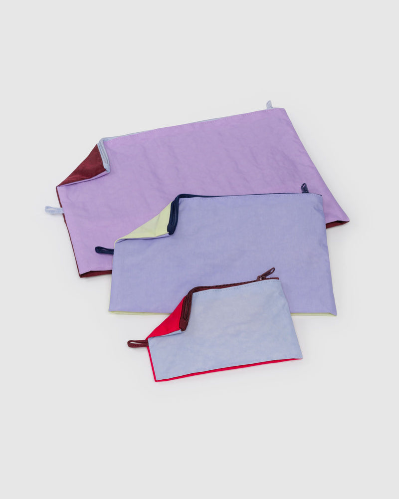 BAGGU Wholesale Travel Go Pouch Set - Kaleidoscope Mix
