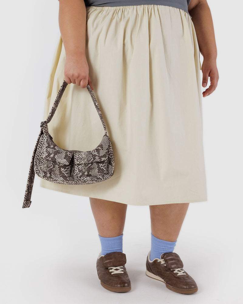 BAGGU Wholesale  Cargo Shoulder Bag - Snakeskin