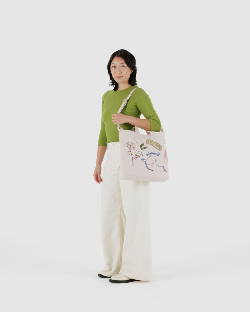 BAGGU Wholesale HO17Lookbook - Duck Bag Horizontal Zip Duck Bag - Embroidered Get Ready With Me