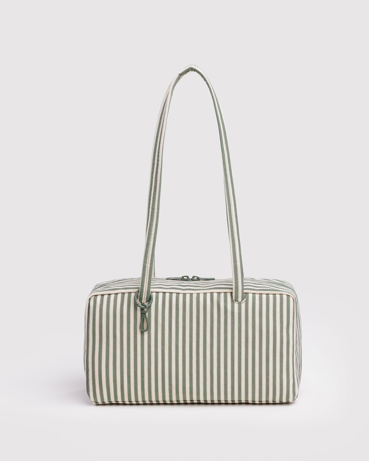 Nylon Bowler Bag - Sage Stripe