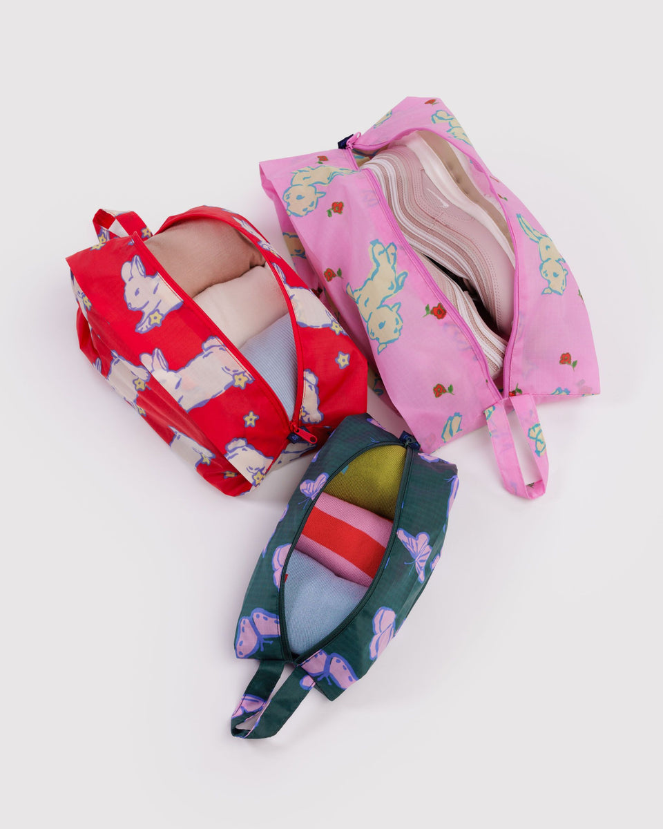 BAGGU Wholesale Pouches 3D Zip Set - Spring Animals