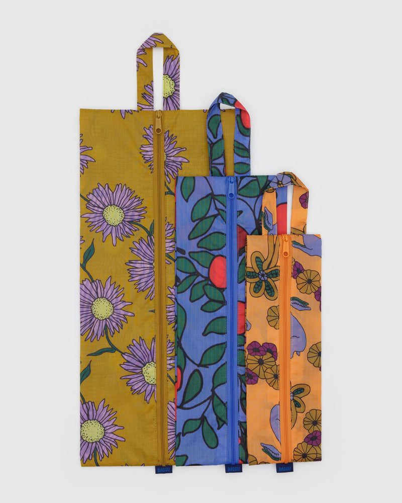 BAGGU Wholesale Travel 3D Zip Set - Night Orchard