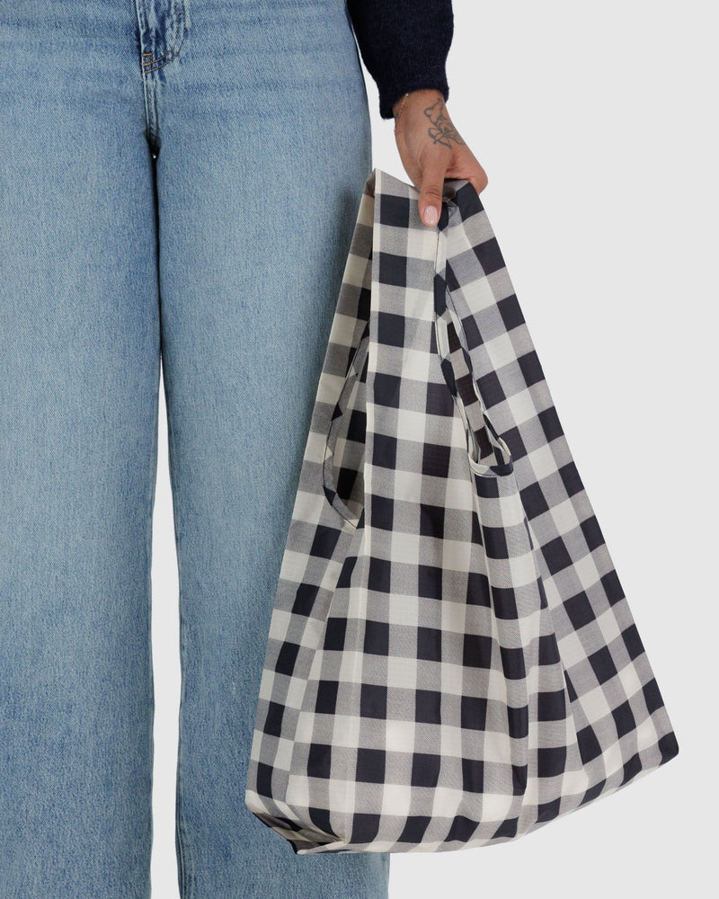BAGGU Wholesale  Standard Baggu - Black & White Big Check