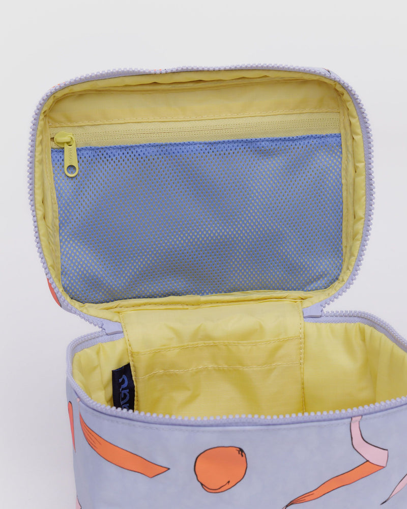 BAGGU Wholesale  Large Cosmetic Case - Apricots & Ribbons
