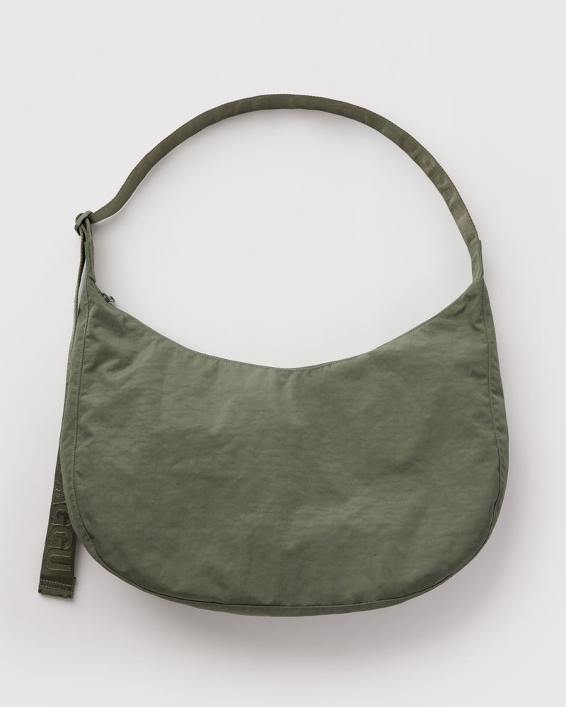 BAGGU Wholesale  Large Nylon Crescent Bag - Caper