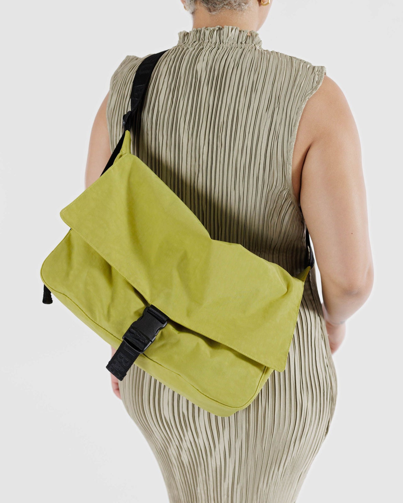 Nylon Messenger Bag - Lemongrass