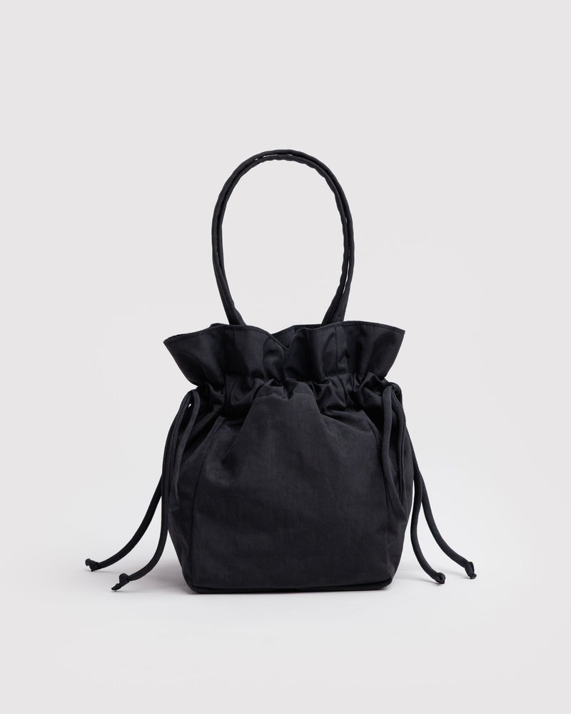 BAGGU Wholesale  Nylon Drawstring Bag - Black
