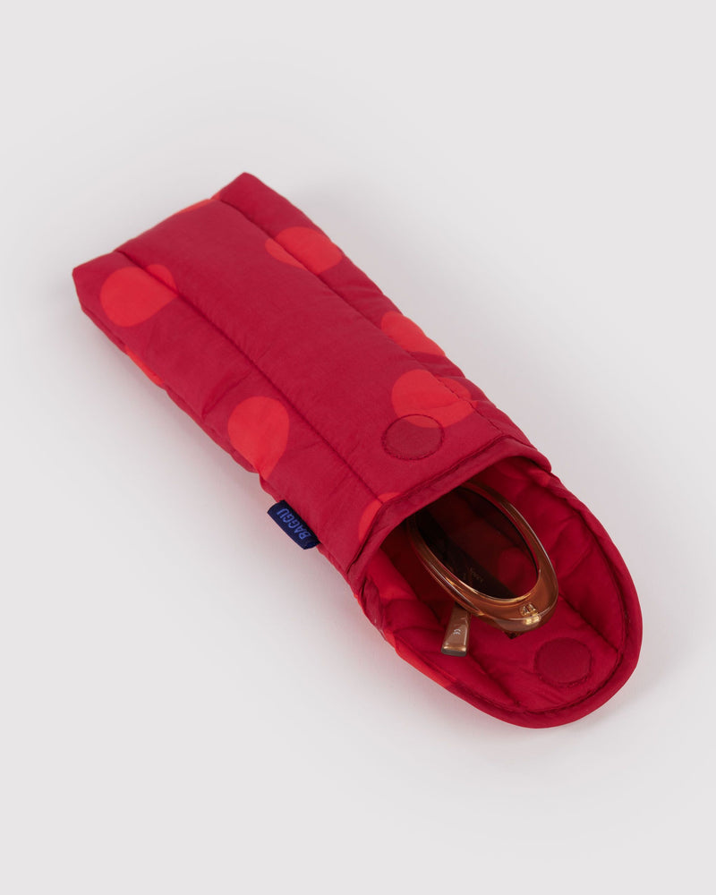 BAGGU Wholesale  Puffy Glasses Sleeve - Red Polka Dot