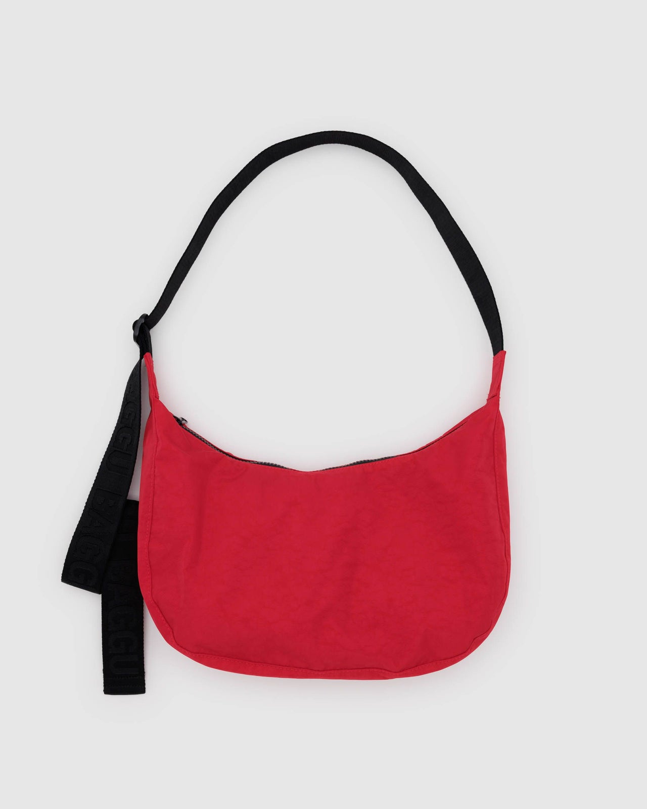 Medium Nylon Crescent Bag - Candy Apple FA24