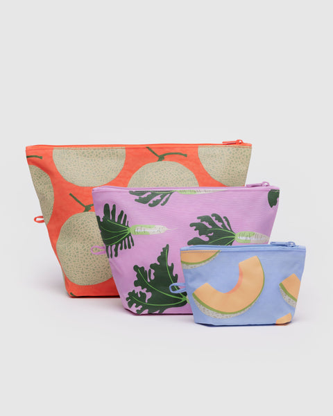 BAGGU Wholesale Travel Go Pouch Set - Japanese Produce