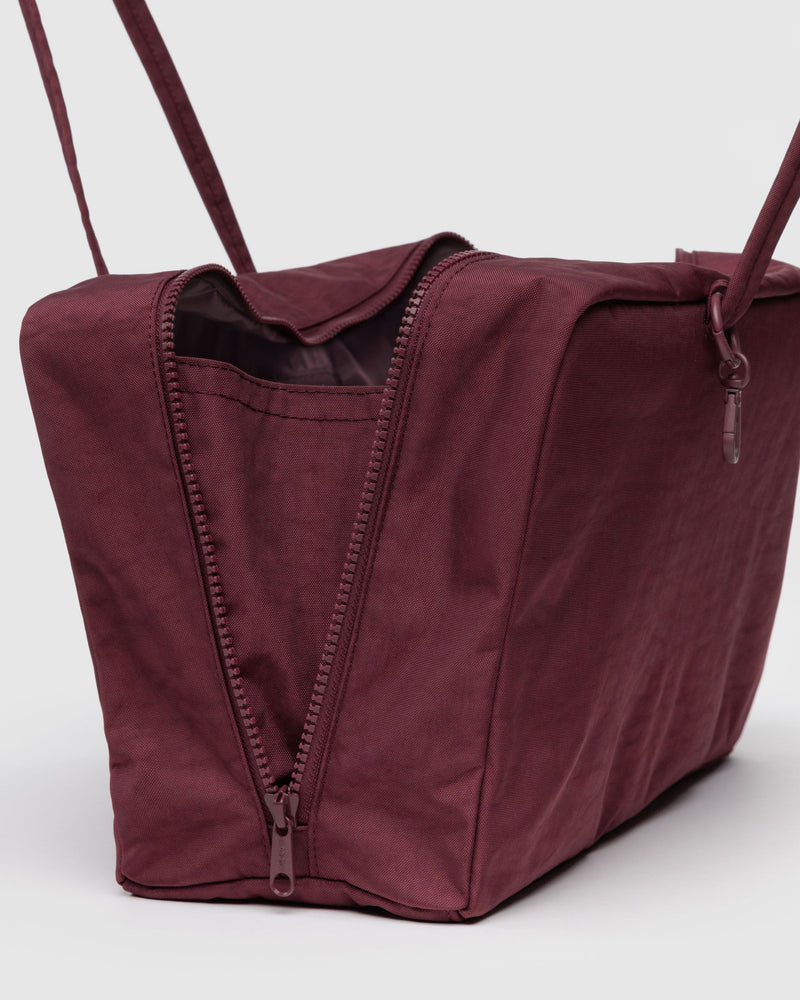 BAGGU Wholesale  Medium Nylon Bowler Bag - Mahogany