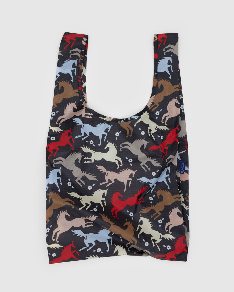 BAGGU Wholesale Recycled Ripstop Nylon Standard Baggu - Horse Cut-Outs
