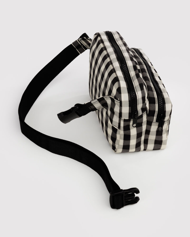 BAGGU Wholesale  Fanny Pack - Black and Cream Gingham