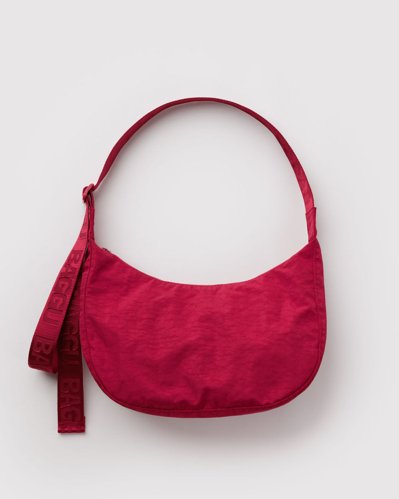 BAGGU Wholesale  Medium Nylon Crescent Bag - Cherry