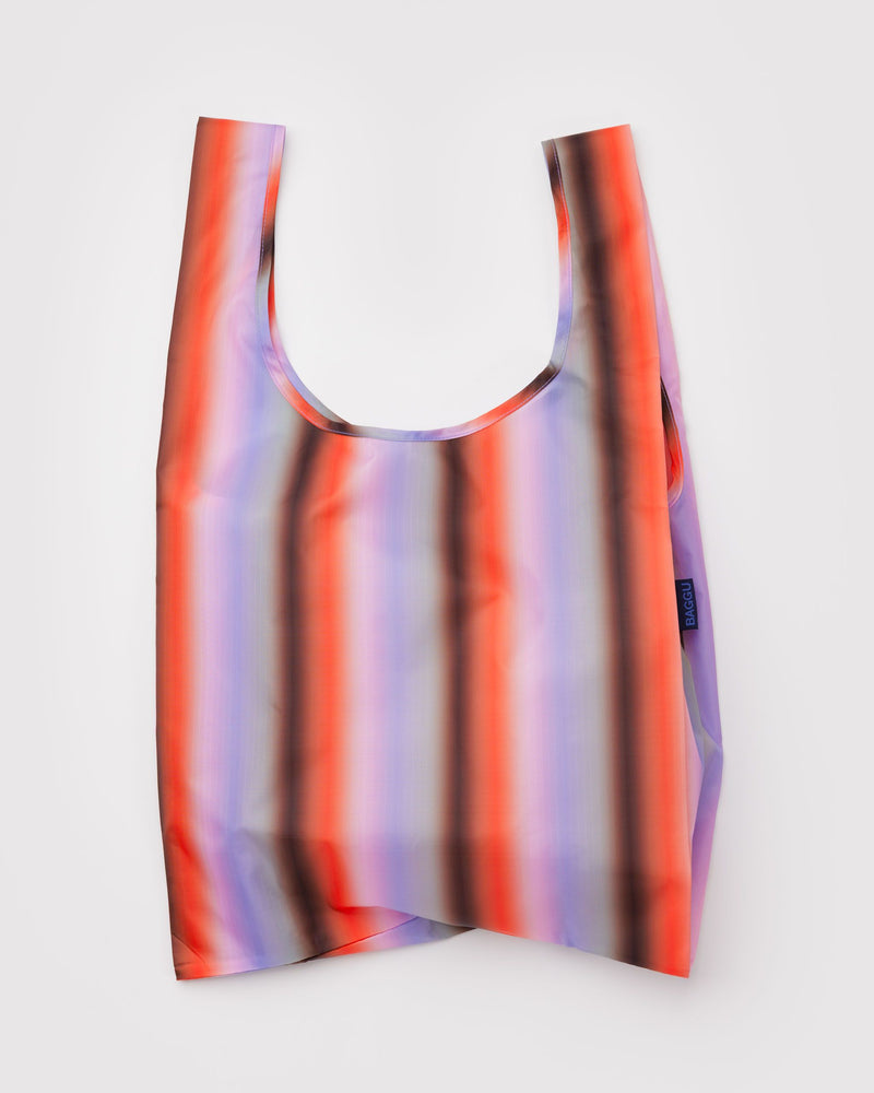 BAGGU Wholesale  Standard Baggu - Gradient Stripe Poppy & Lilac