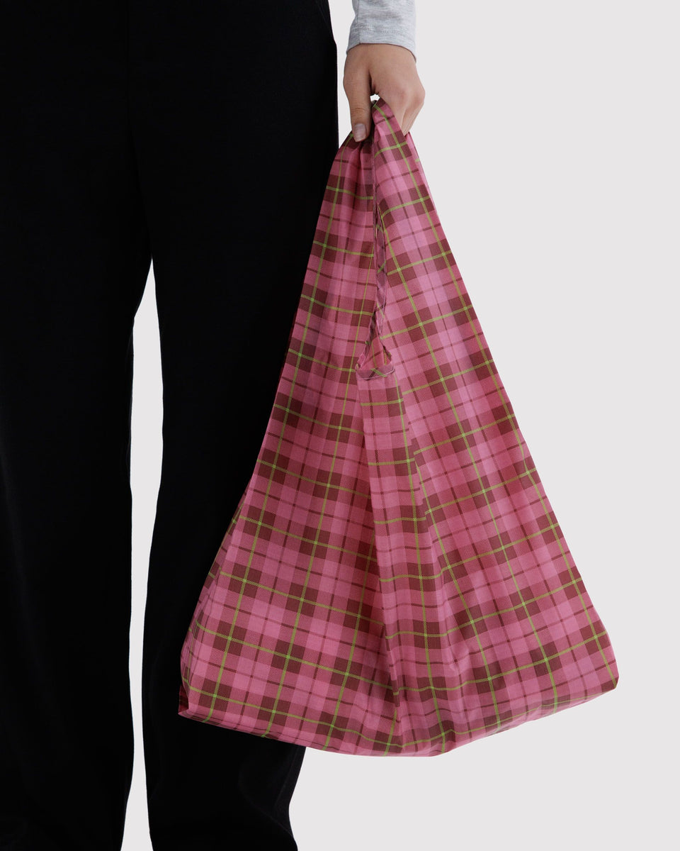 BAGGU Wholesale Shop All Standard Baggu - Azalea Pink Tartan