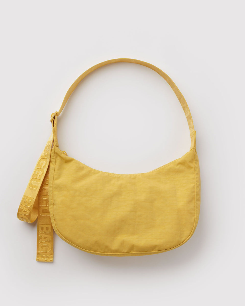 BAGGU Wholesale Cross Body Medium Nylon Crescent Bag - Sunflower