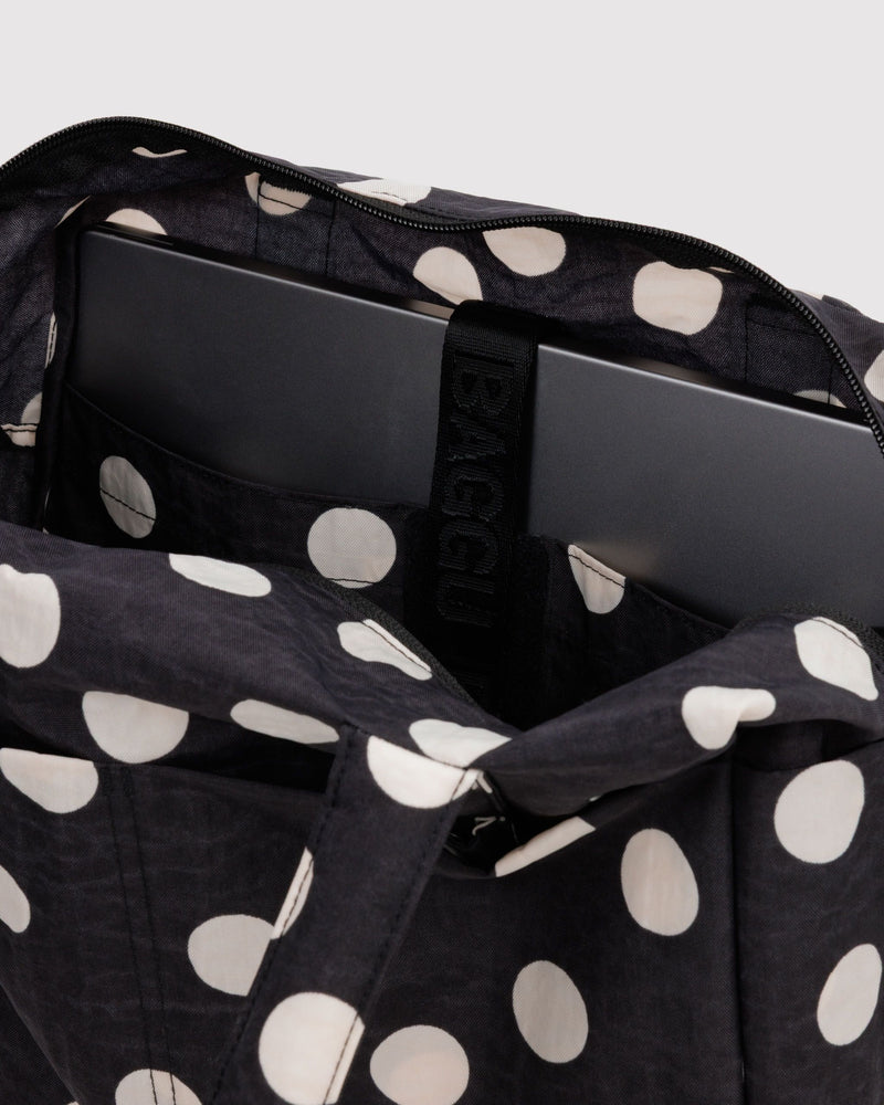 BAGGU Wholesale Cloud Bags Everyday Cloud Bag - Black and Cream Polka Dot