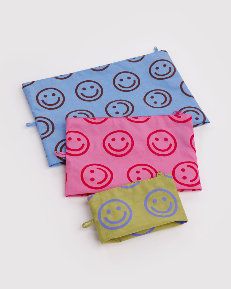 BAGGU Wholesale Nylon Pouches Go Pouch Set - Pop Happy Mix