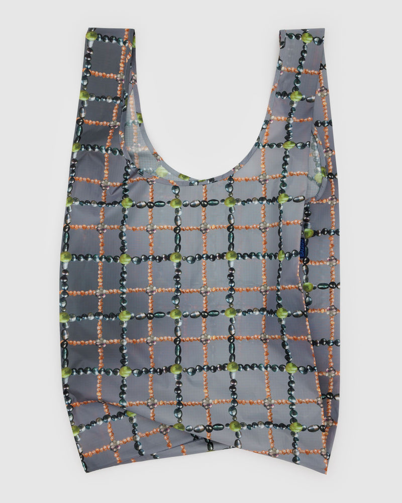 BAGGU Wholesale Reusable Bags Big Baggu - Beaded Plaid