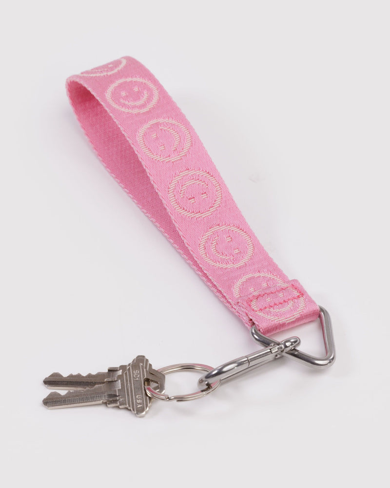 BAGGU Wholesale  Logo Keychain - Pink Happy
