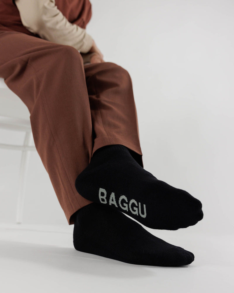 BAGGU Wholesale  Ribbed Sock - Black
