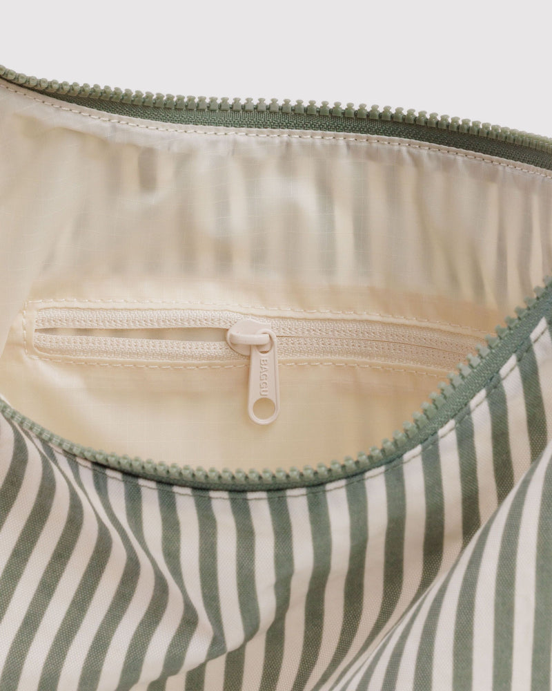 BAGGU Wholesale  Nylon Shoulder Bag - Sage Stripe