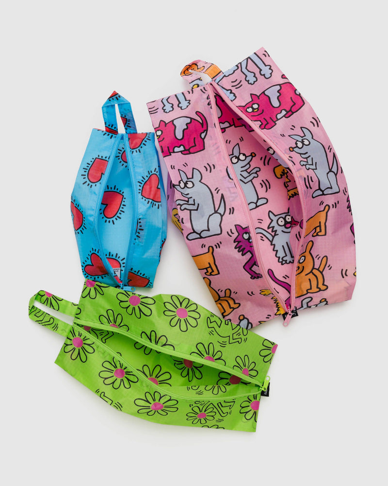 BAGGU Wholesale Travel 3D Zip Set - Keith Haring