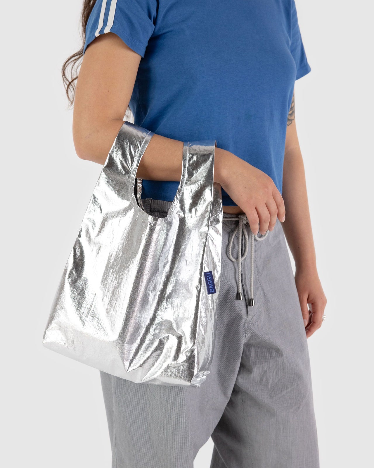 Baby Baggu - Metallic Silver