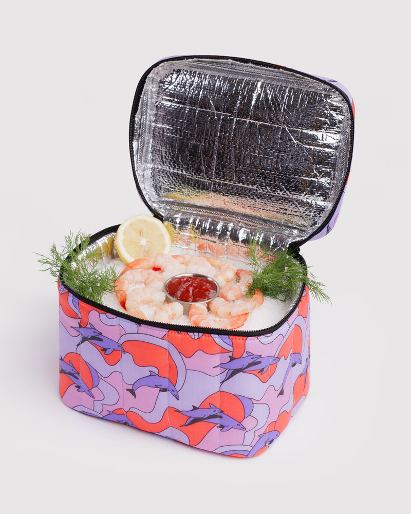 BAGGU Wholesale  Puffy Lunch Bag - Dolphins