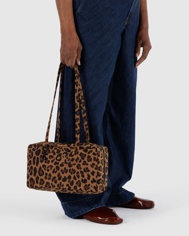 BAGGU Wholesale  Nylon Bowler Bag - Leopard