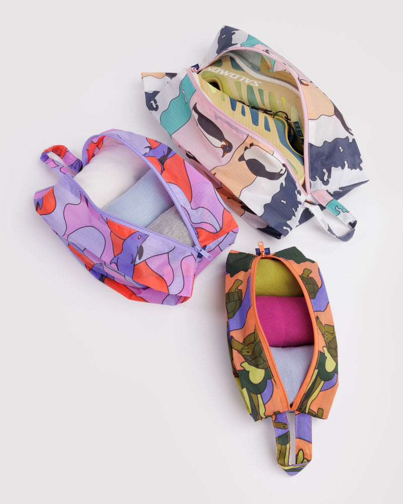 BAGGU Wholesale Pouches 3D Zip Set - Vacation Animals