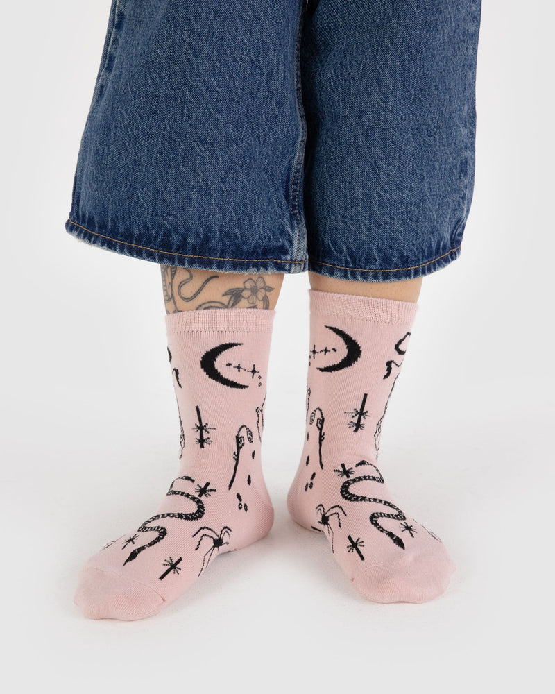 BAGGU Wholesale  Crew Sock - Ballet Icons