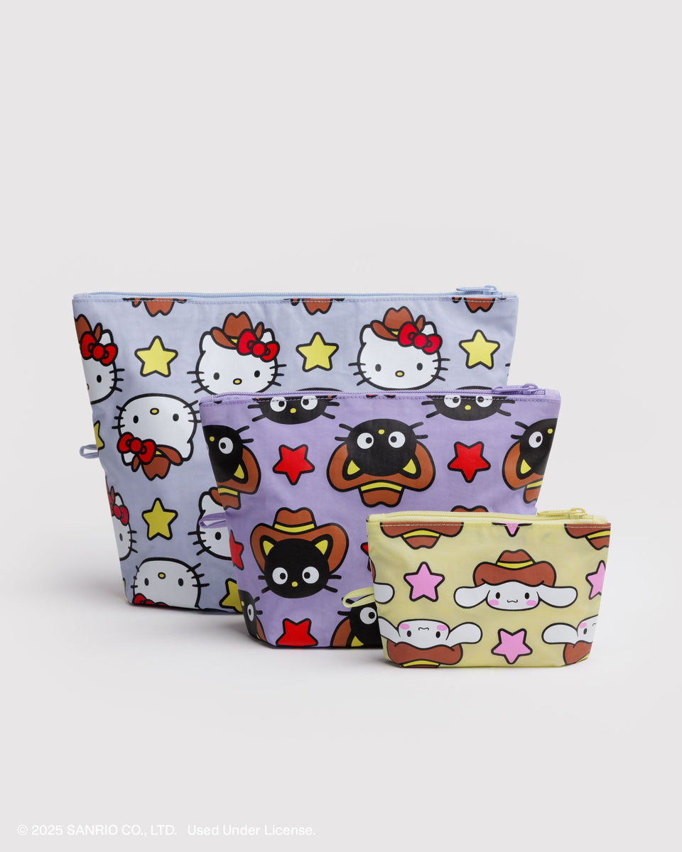 BAGGU Wholesale Pouches Go Pouch Set - Hello Kitty & Friends Western