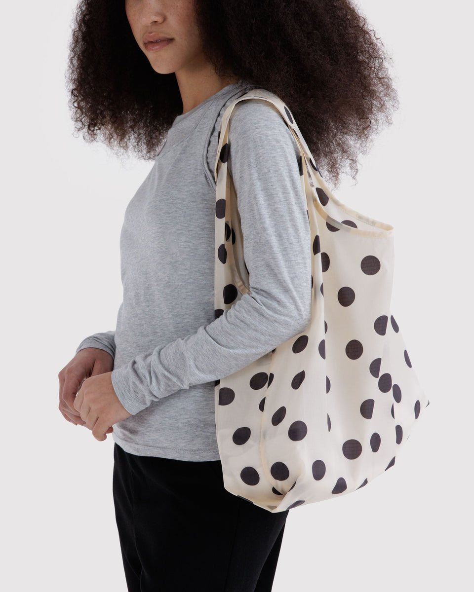 BAGGU Wholesale Shop All Standard Baggu - Cream and Black Polka Dot