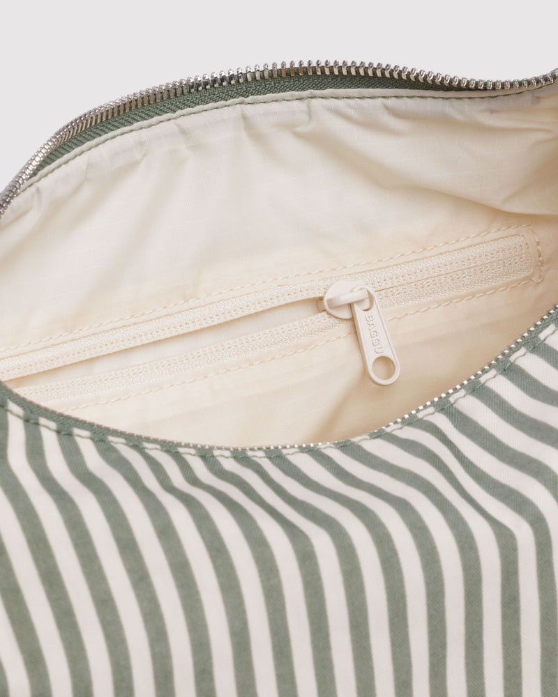 BAGGU Wholesale  Nylon Meringue Bag - Sage Stripe